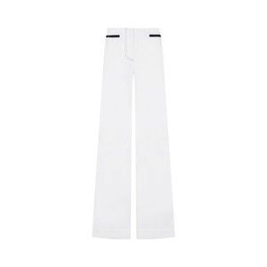 Serena Bute Flare Trouser With Contrast Pockets - White - NWT